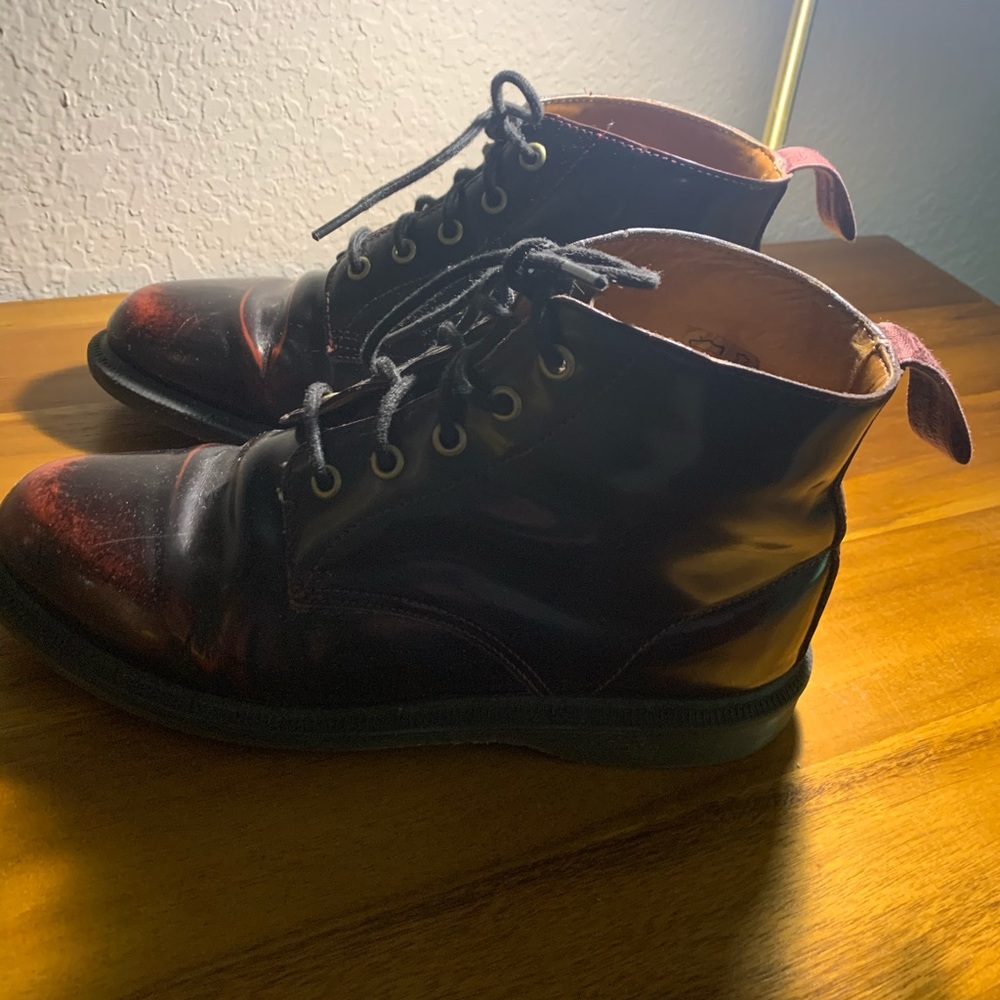 Dr. Martens Cherry Red Emmeline Lace up boots